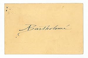 Immagine del venditore per Autograph signature. venduto da Antiquariat INLIBRIS Gilhofer Nfg. GmbH