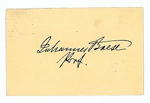 Bild des Verkufers fr Autograph signature. zum Verkauf von Antiquariat INLIBRIS Gilhofer Nfg. GmbH