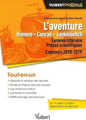 L'aventure. Hom re, Conrad, Jank l vitch. Concours 2018-2019 - Christine Seutin