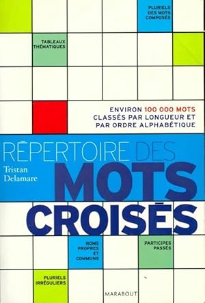 R pertoire des mots crois s - Tristan Delamare