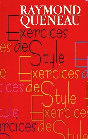 Bild des Verkufers fr Exercices de style - Raymond Queneau zum Verkauf von Book Hmisphres