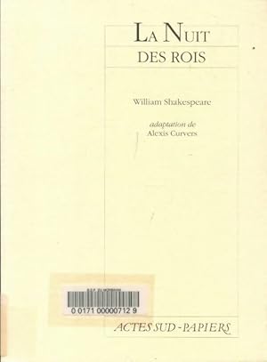 Image du vendeur pour La nuit des rois - William Shakespeare mis en vente par Book Hmisphres