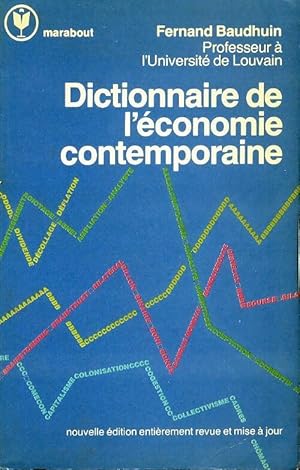 Seller image for Dictionnaire de l'?conomie contemporaine - Fernand Baudhuin for sale by Book Hmisphres