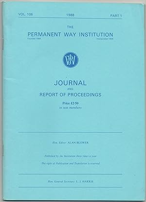 Journal and Report of Proceedings Vol.106, 1988, Part 1