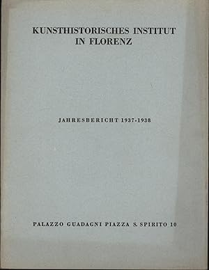 Imagen del vendedor de Jahresbericht 1937-1938, a la venta por Antiquariat Kastanienhof