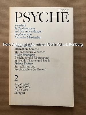 Immagine del venditore per Psyche. Zeitschrift fr Psychoanalyse und ihre Anwendungen; Heft 2, 1983; 37. Jahrgang (einzelnes Heft) venduto da Antiquariat Bernhard