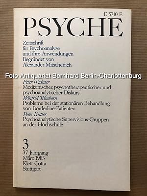 Immagine del venditore per Psyche. Zeitschrift fr Psychoanalyse und ihre Anwendungen; Heft 3, 1983; 37. Jahrgang (einzelnes Heft) venduto da Antiquariat Bernhard