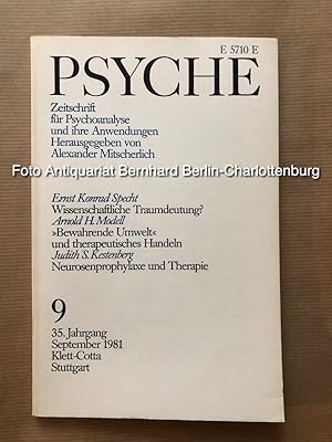 Immagine del venditore per Psyche. Zeitschrift fr Psychoanalyse und ihre Anwendungen; Heft 9, 1981; 35. Jahrgang (einzelnes Heft) venduto da Antiquariat Bernhard