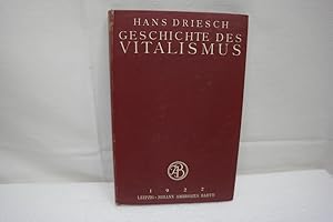 Bild des Verkufers fr Geschichte des Vitalismus (= Natur- und kulturphilosophische Bibliothek, Bd. 3). zum Verkauf von Antiquariat Wilder - Preise inkl. MwSt.