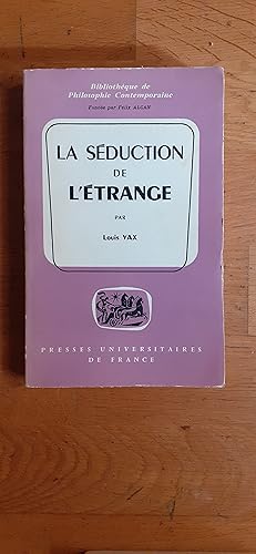 Imagen del vendedor de LA SEDUCTION DE L ETRANGE. a la venta por Librairie Sainte-Marie