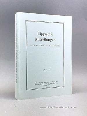 Seller image for Lippische Mitteilungen aus Geschichte und Landeskunde. for sale by Bibliotheca Botanica