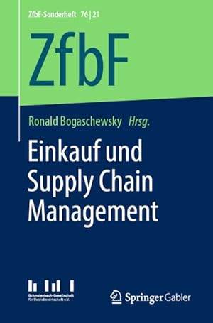 Bild des Verkufers fr Einkauf und Supply Chain Management zum Verkauf von AHA-BUCH GmbH