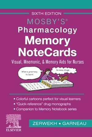 Immagine del venditore per Mosby's Pharmacology Memory Notecards : Visual, Mnemonic, & Memory Aids for Nurses venduto da GreatBookPricesUK
