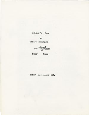 Soldier's Home (Original screenplay for an unproduced television episode)