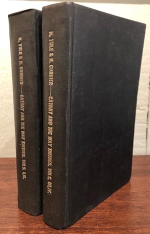 Immagine del venditore per CATHAY AND THE WAY THITHER. Being A Collection of Medieval Notices of China. (Four volumes in two) venduto da Lost Horizon Bookstore