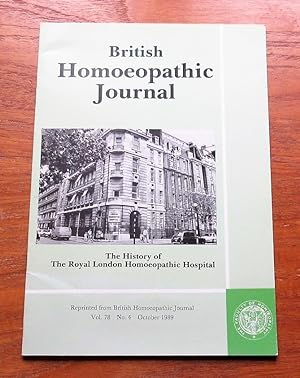 Imagen del vendedor de The History of the Royal London Homoeopathic Hospital / Frederic Quin, the Founder of the Hospital. a la venta por Salopian Books