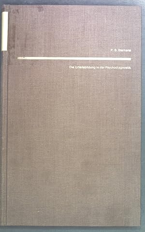 Bild des Verkufers fr Die Urteilsbildung in der Psychodiagnostik. zum Verkauf von books4less (Versandantiquariat Petra Gros GmbH & Co. KG)