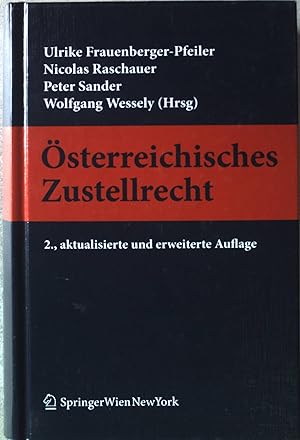 Seller image for sterreichisches Zustellrecht. Springers Kommentar der Rechtswissenschaft for sale by books4less (Versandantiquariat Petra Gros GmbH & Co. KG)
