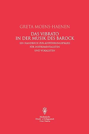 Seller image for Das Vibrato in der Musik des Barock for sale by moluna