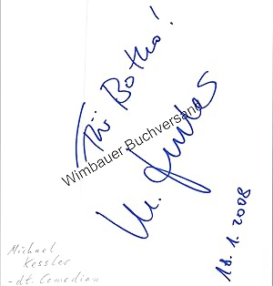 Bild des Verkufers fr Original Autogramm Michael Kessler /// Autogramm Autograph signiert signed signee zum Verkauf von Antiquariat im Kaiserviertel | Wimbauer Buchversand