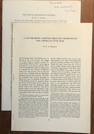 The Fate of Kingston's Warships [with] A Letter From A British Military Observer of The American ...