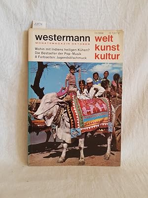 Bild des Verkufers fr Westermanns Monatshefte; welt / kunst / kultur; Oktober 1968: Wohin mit Indiens heiligen Khen / Die Bestseller der Pop- Musik / 8 Farbseiten: Jugendstilschmuck. zum Verkauf von Versandantiquariat Waffel-Schrder