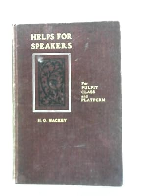 Seller image for Helps for Speakers for sale by World of Rare Books