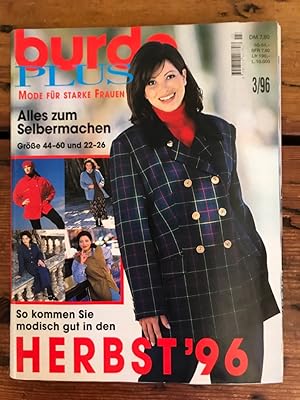 Burda Plus Mode für starke Frauen, 3/96; Größe 44-60 und 22-26