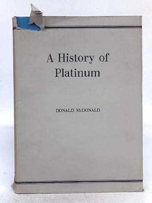 Image du vendeur pour A History of Platinum From the Earliest Times to the Eighteen-Eighties mis en vente par World of Rare Books