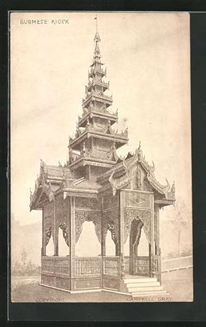 Ansichtskarte Burma, Burmese Kiosk