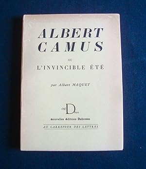 Bild des Verkufers fr Albert camus ou l'invincible t - zum Verkauf von Le Livre  Venir