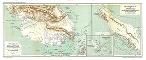 Bild des Verkufers fr Forschungen auf den Salomo-Inseln - bersichtskarte zum Verkauf von Antiquariat  Fines Mundi