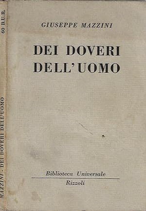 Bild des Verkufers fr Dei doveri dell'uomo zum Verkauf von Biblioteca di Babele