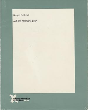 Seller image for Programmheft Urauffhrung Giorgio Battistelli AUF DEN MARMORKLIPPEN 8. Mrz 2002 Spielzeit 2001 / 02 Nr. 136 for sale by Programmhefte24 Schauspiel und Musiktheater der letzten 150 Jahre