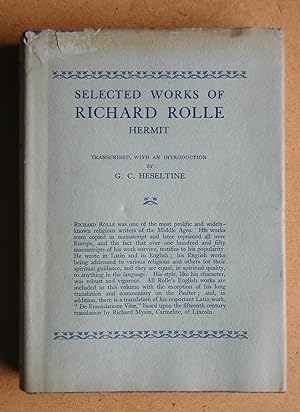 Bild des Verkufers fr Selected Works of Richard Rolle, Hermit. zum Verkauf von N. G. Lawrie Books