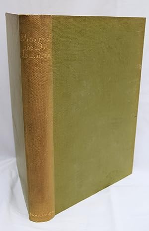 Seller image for MEMOIRS OF THE DUC DE LAUZUN. Translated, with an Appendix, by C. K. Scott Moncrieff. Introduction by Richard Aldington. Notes by G. Rutherford. With Five Plates. (The Broadway Library of Eighteenth-Century French Literature). for sale by Marrins Bookshop