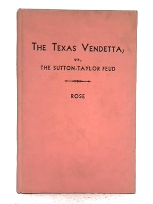 Seller image for The Texas Vendetta for sale by World of Rare Books