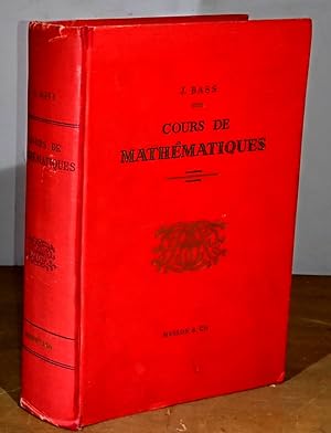 Seller image for COURS DE MATHEMATIQUES for sale by Livres 113