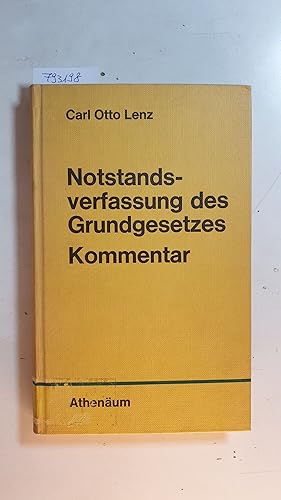 Immagine del venditore per Notstandsverfassung des Grundgesetzes : Kommentar venduto da Gebrauchtbcherlogistik  H.J. Lauterbach