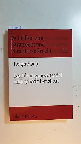 Imagen del vendedor de Beschleunigungspotential im Jugendstrafverfahren a la venta por Gebrauchtbcherlogistik  H.J. Lauterbach