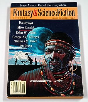 Image du vendeur pour Magazine of Fantasy and Science Fiction November 1988 (Nov.) mis en vente par Preferred Books