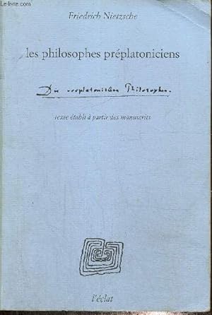 Seller image for Les philosophes prplatoniciens (Collection "Polemos") for sale by Le-Livre