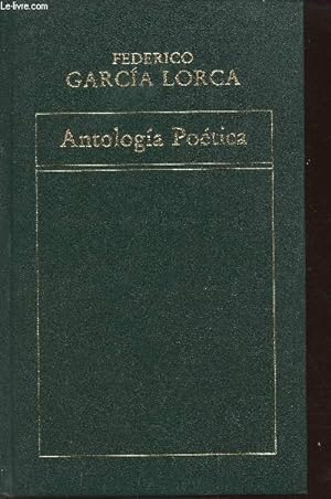 Imagen del vendedor de Antologia poetica a la venta por Le-Livre