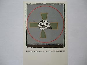 Image du vendeur pour Peter Plagens List Art Posters / New Works Lincoln Center Gallery 1983 Exhibition invite postcard mis en vente par ANARTIST