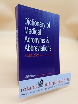 Bild des Verkufers fr Dictionary of Medical Acronyms & Abbreviations zum Verkauf von Roland Antiquariat UG haftungsbeschrnkt