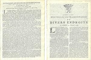 Nouvelles Extraordinaires de Divers Endroits, Mardi 25 Février 1783 [Treaty of Paris]