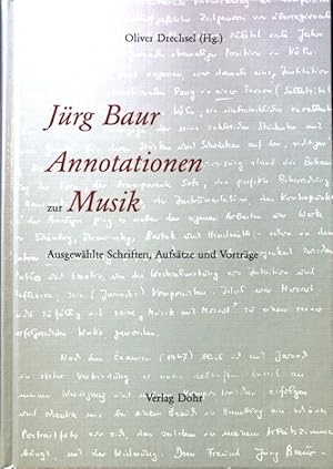 Bild des Verkufers fr Annotationen zur Musik : ausgewhlte Schriften, Aufstze und Vortrge. zum Verkauf von books4less (Versandantiquariat Petra Gros GmbH & Co. KG)