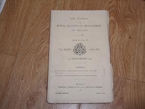 The Journal of the Royal Society of Antiquaries of Ireland Part 3. Vol XLIV, 30th September, 1914