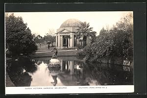 Bild des Verkufers fr Ansichtskarte Melbourne, Queen Victoria Gardens zum Verkauf von Bartko-Reher