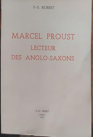 Bild des Verkufers fr Marcel Proust Lecteur Des Anglo-Saxons zum Verkauf von The Book House, Inc.  - St. Louis